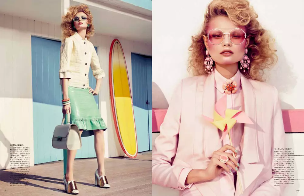 Magdalena Frackowiak wolemba Sharif Hamza wa Vogue Japan February 2012