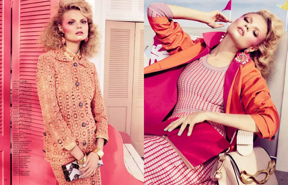 Magdalena Frackowiak ໂດຍ Sharif Hamza ສໍາລັບ Vogue Japan ກຸມພາ 2012