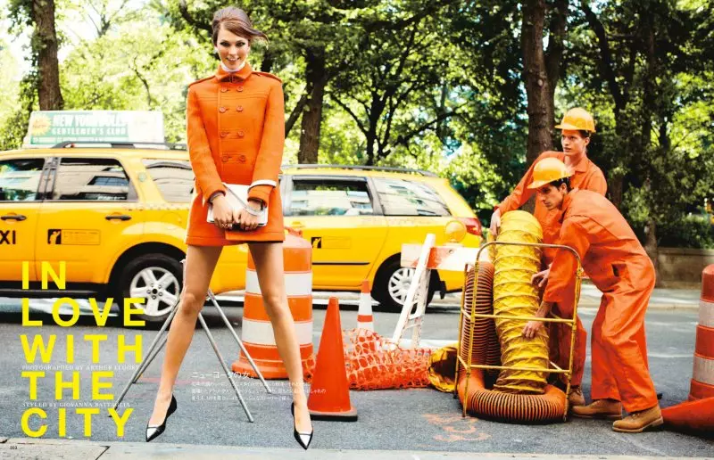 Karlie Kloss nke Arthur Elgort maka Vogue Japan Septemba 2011