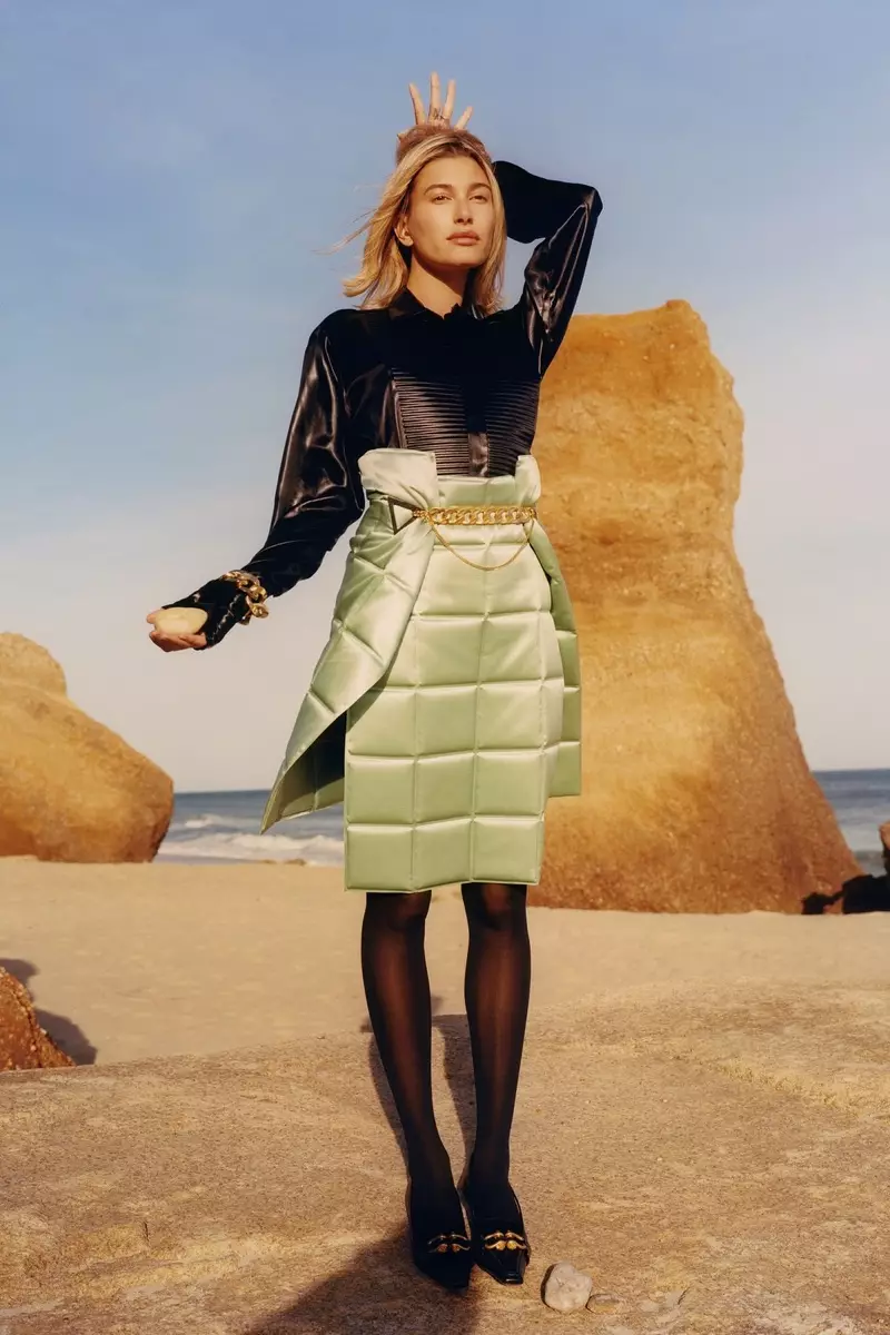 Hailey Baldwin W Magazine Americana Style tískuritstjórn