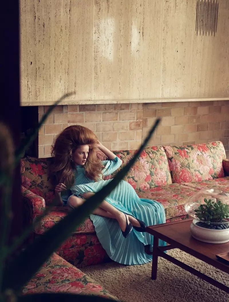 Rianne van Rompaey Models Retro Looks для W Magazine