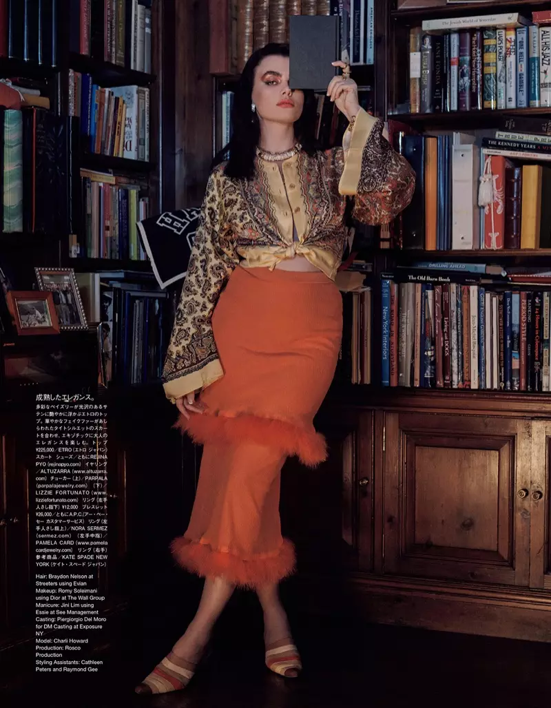 Charli Howard Ya Rungumi Kayan Rigar Retro don Vogue Japan