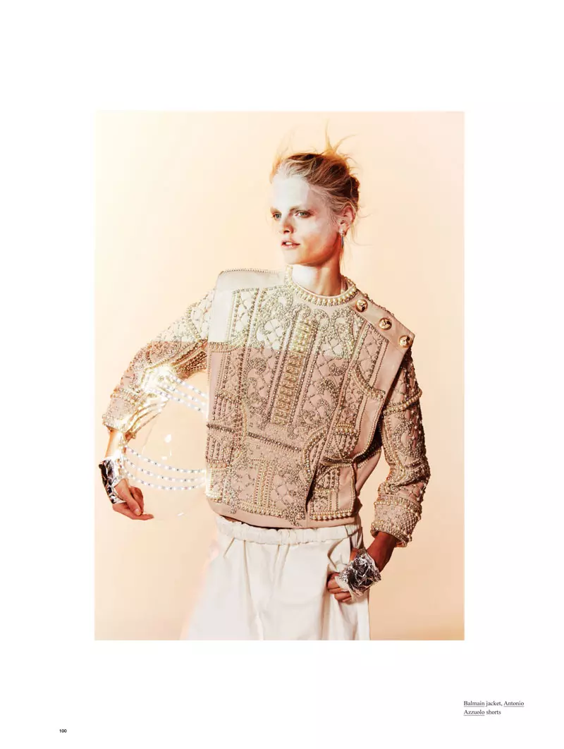 Hanne Gaby Odiele Mendapat Digital untuk Syot Muka Depan Oyster #101 oleh Will Davidson