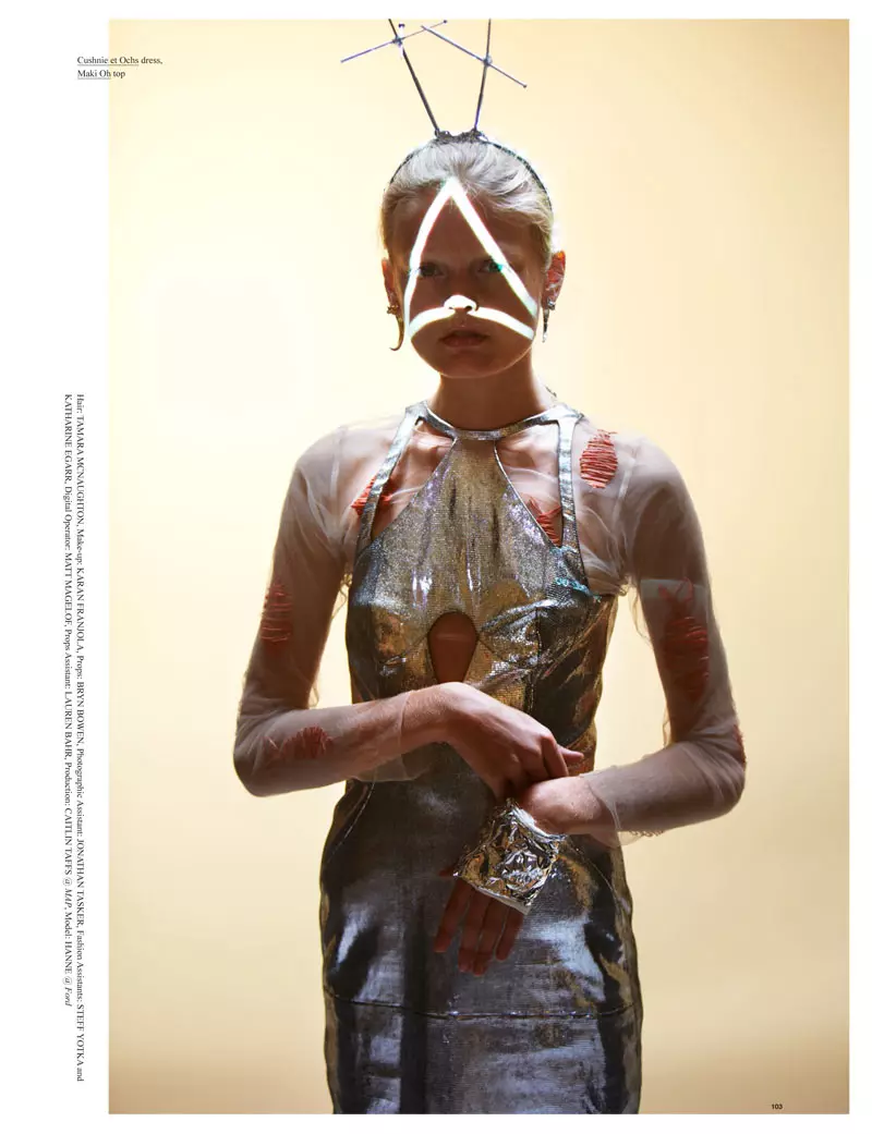 Hanne Gaby Odiele-k digitala lortu du Will Davidson-en Oyster #101-eko Cover Shooterako