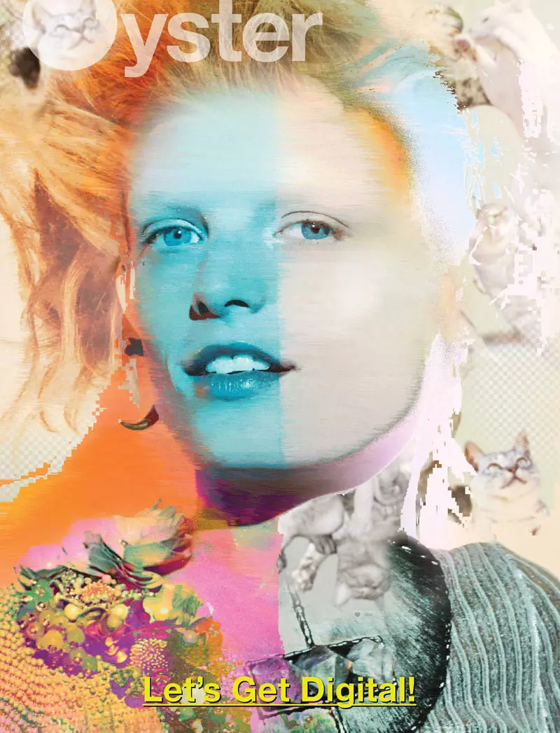 Hanne Gaby Odiele ۋىل داۋىدسوننىڭ Oyster # 101 نىڭ مۇقاۋىسىغا رەقەملىك ئېرىشىدۇ