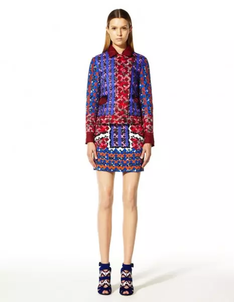 Koleksiyona Peter Pilotto's Resort 2013 Çapên Kaleîdoskopîk Pêşkêş dike