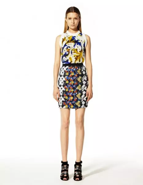 Koleksiyona Peter Pilotto's Resort 2013 Çapên Kaleîdoskopîk Pêşkêş dike