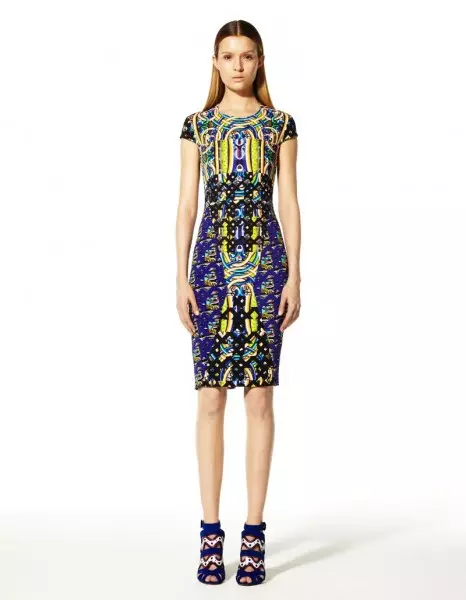 Koleksiyona Peter Pilotto's Resort 2013 Çapên Kaleîdoskopîk Pêşkêş dike