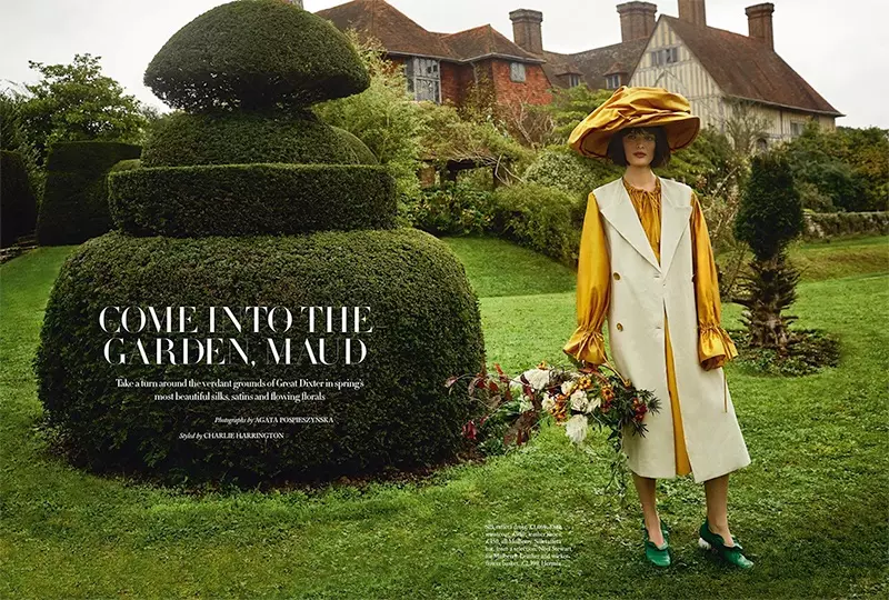 Sam Rollinson | Editorial Gaun Pesta Taman | Harper's Bazaar Inggris