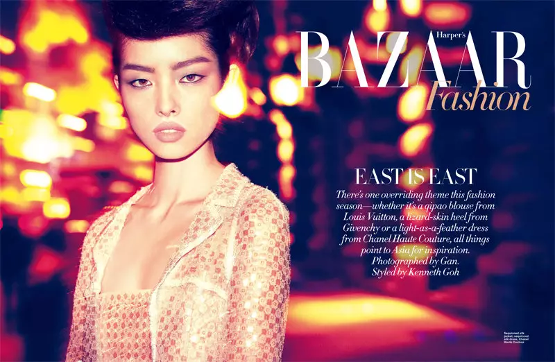 Fei Fei Sun Chanelis Harper's Bazaar Singapore 2011. aasta juunis