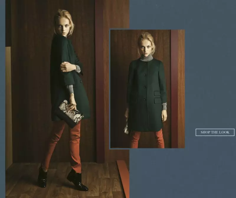 Viktoriya Sasonkina for Massimo Dutti October 2011 Lookbook