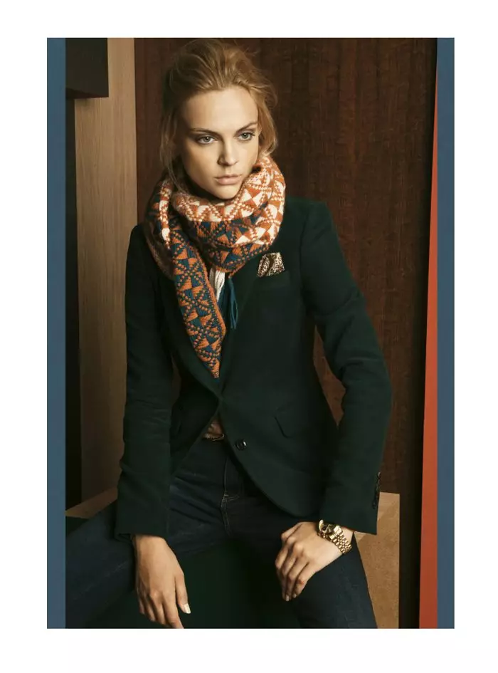 Viktoriya Sasonkina per Massimo Dutti Ottobre 2011 Lookbook