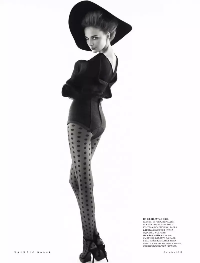 Snejana Onopka vum Benjamin Alexander Huseby fir Harper's Bazaar Russland Oktober 2011