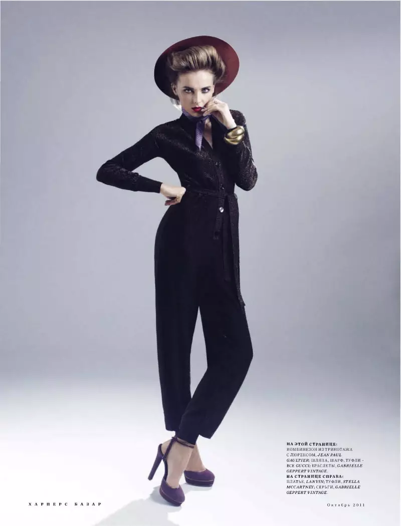 Snejana Onopka od Benjamina Alexandera Husebyho pro Harper's Bazaar Russia, říjen 2011