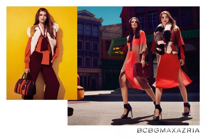 Elena Melnik na Ella Kandyba bụ Bohemian Luxe maka mkpọsa BCBG Max Azria's Fall 2012