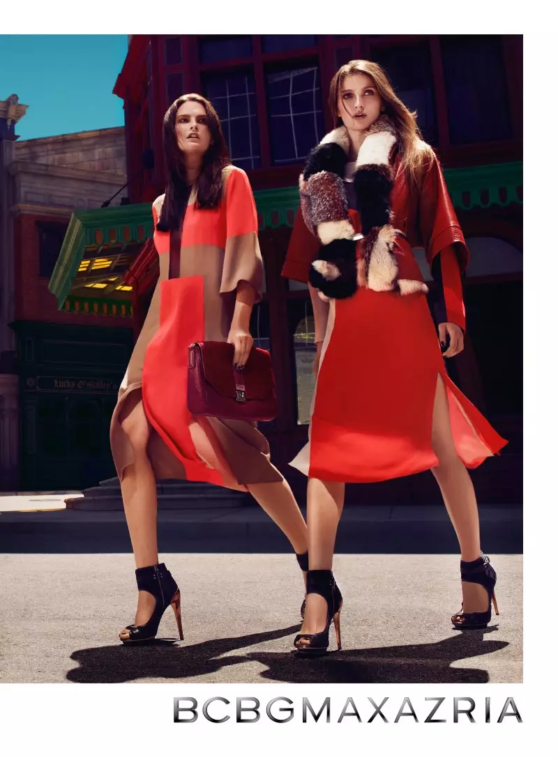 Elena Melnik & Ella Kandyba Ali Bohemian Luxe kwa BCBG Max Azria's Fall 2012 Campaign