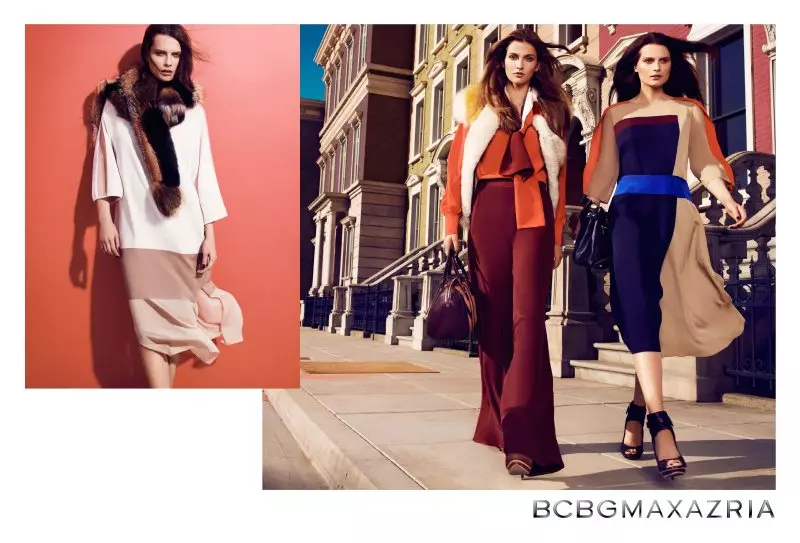 Elena Melnik i Ella Kandyba są czeskimi luksusami w kampanii BCBG Max Azria na jesień 2012