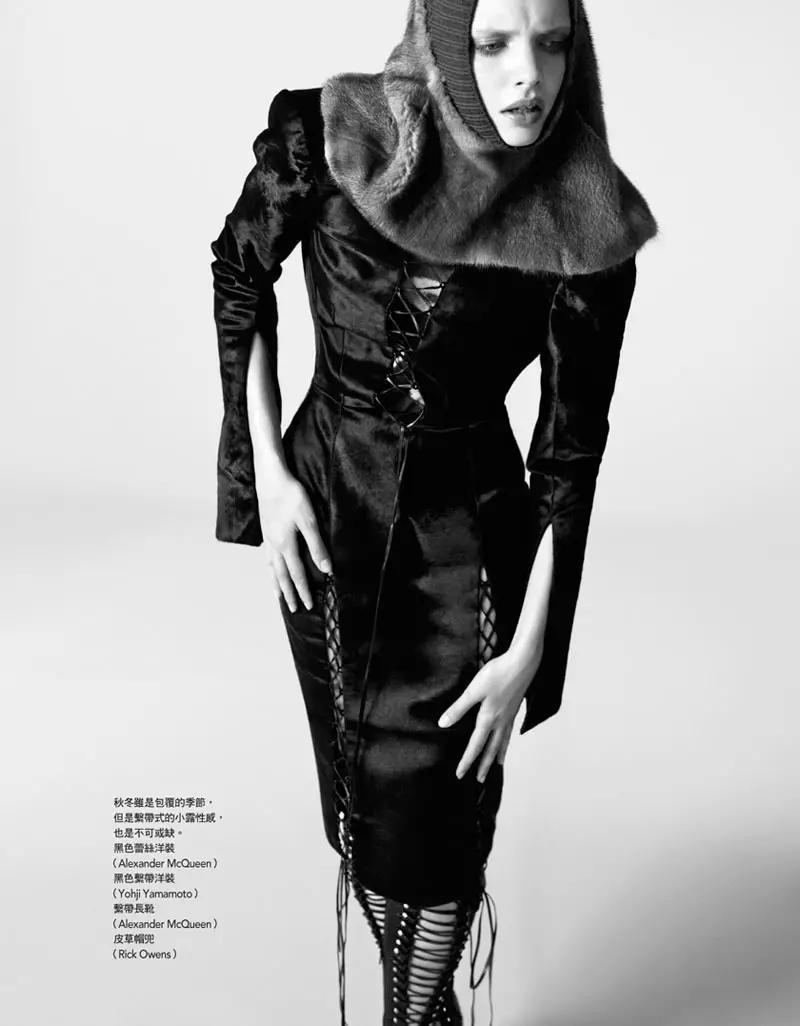 2011 年 11 月，Ceen Wahren 为台湾版 Vogue 拍摄的 Sophie Srej