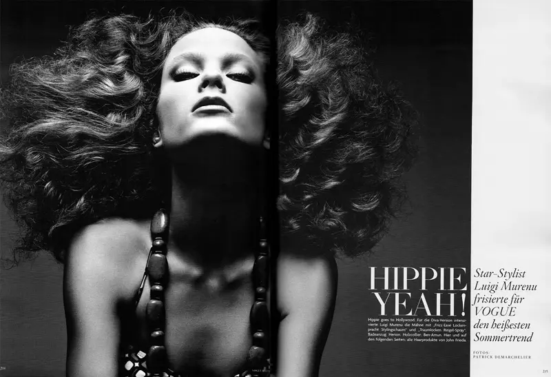 Hippie Inde! ndi Patrick Demarchelier wa Vogue Germany May 2010