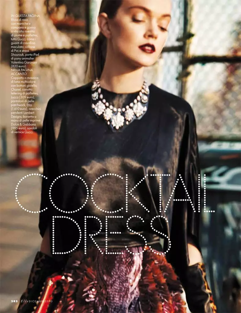 Lindsay Ellingson to vezme do ulíc na Elle Italia v decembri 2013