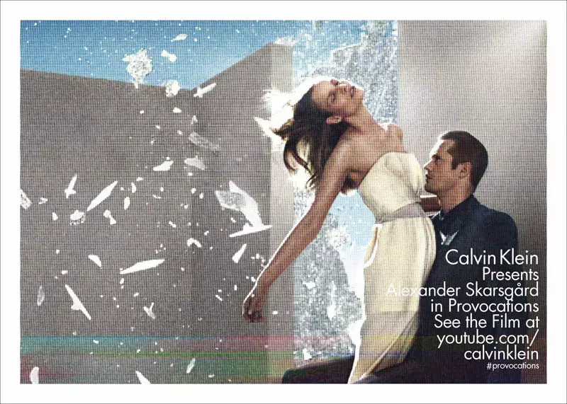 Suvi Koponen ແລະ Alexander Skarsgard Front Campaign Calvin Klein's Spring 2013