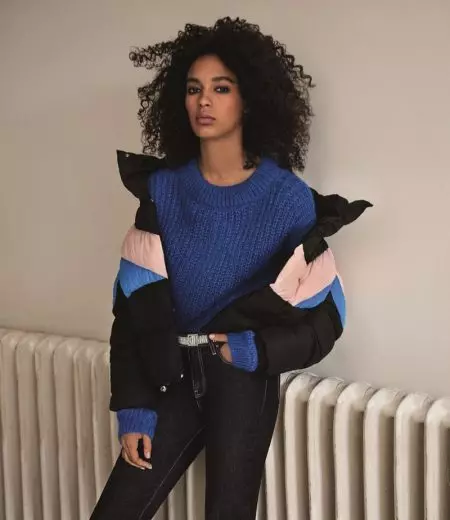 Topshop's Fall 2017 ව්‍යාපාරයේ Birgit Kos සහ Luisana Gonzalez නාලිකාව Retro Vibes