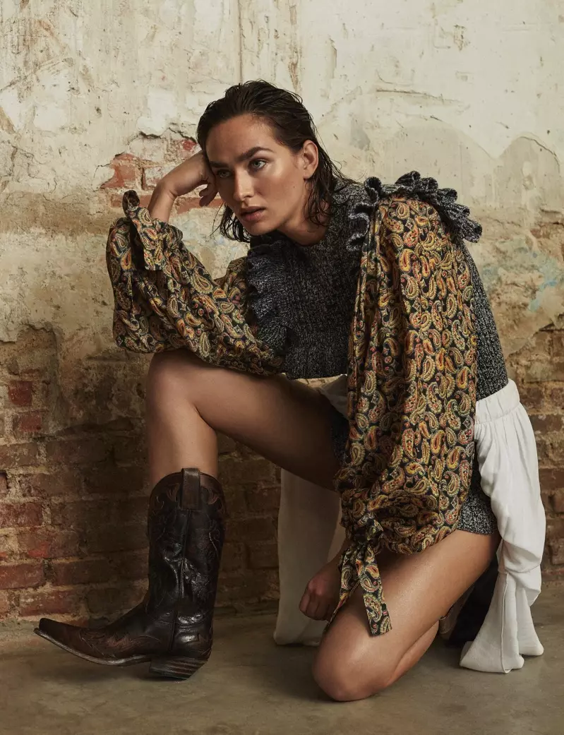 Evgenia Fedoseeva Models Western Ejiji maka ELLE Spain