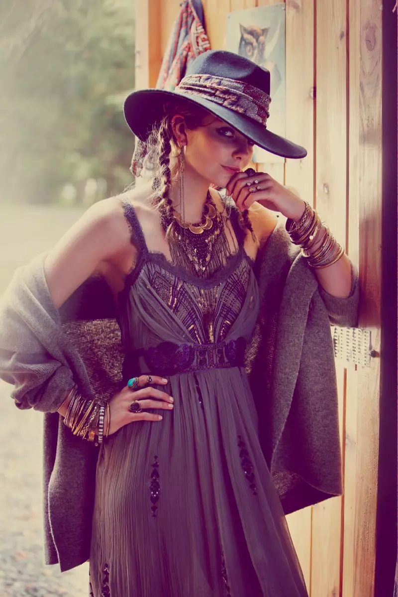 Eniko Mihalik Fronts Free People's July Lookbook