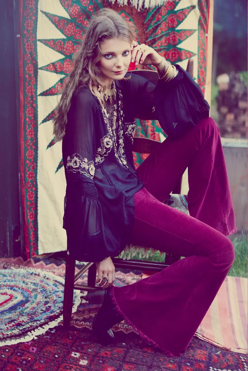 Eniko Mihalik Fronts Free People's July Lookbook