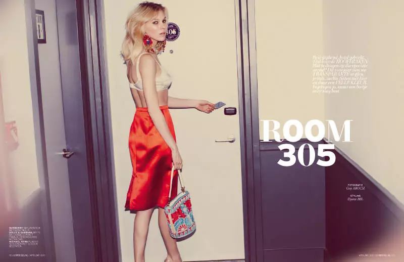 Britt Maren Tergoda untuk L'Officiel Netherlands Pemotretan Sampul April/Mei 2013 oleh Guy Aroch