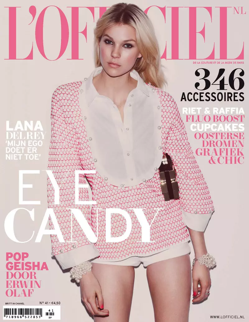 Britt Maren Ya Lalata ga L'Officiel Netherlands Afrilu/Mayu 2013 Cover Shoot daga Guy Aroch