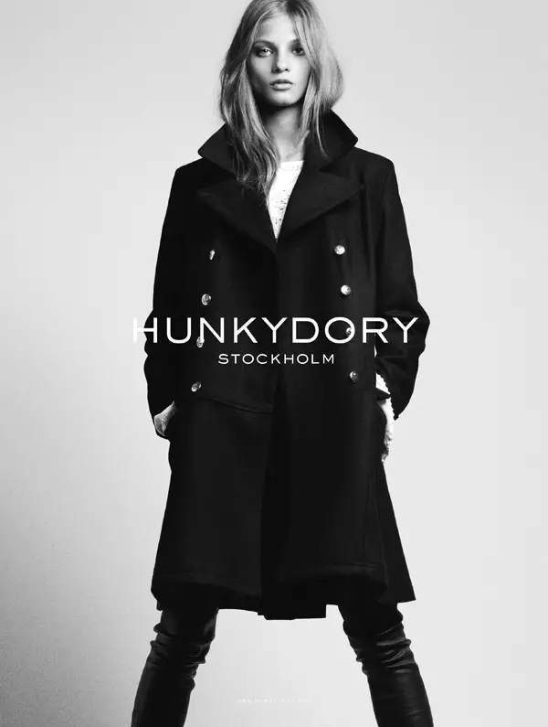 Anna Selezneva és casual cool a la campanya de tardor 2012 d'Hunkydory de Marcus Ohlsson