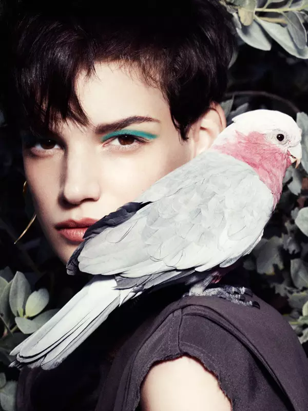 Jessica Pitti Gets Feathered por Tatler Rusio junio 2013 de Marcus Ohisson