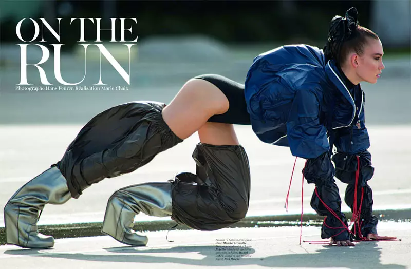 2012 ခုနှစ် Vogue Paris အတွက် Hans Feurer မှ Karlie Kloss