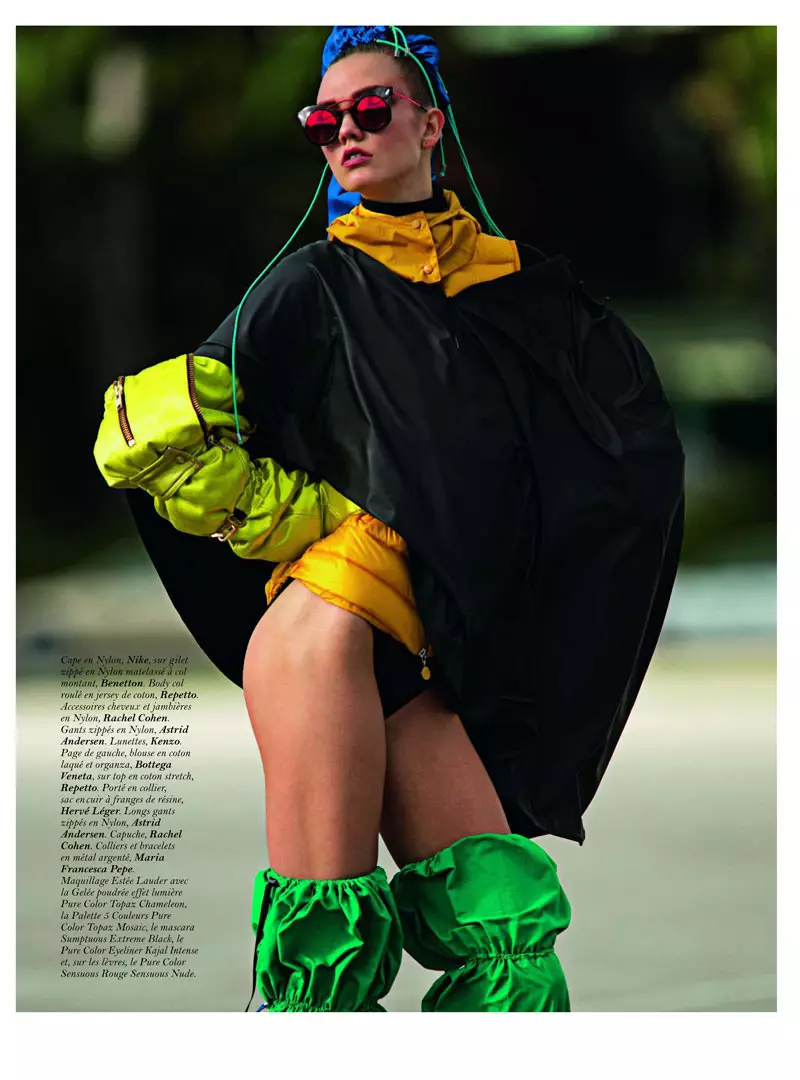 Karlie Kloss pa Hans Feurer pou Vogue Paris Mas 2012