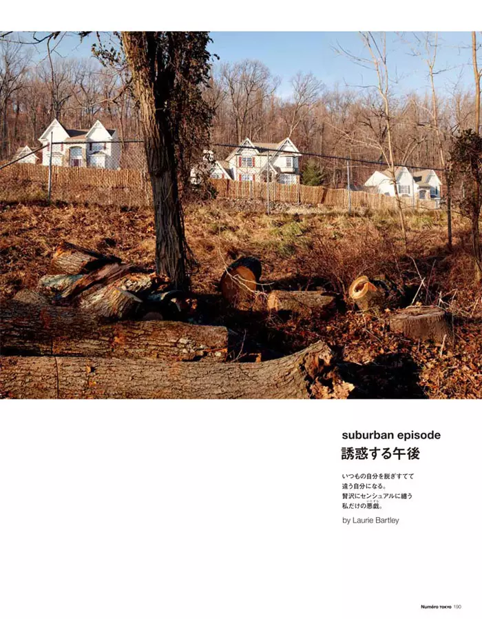 Valerija Kelava, Laurie Bartley tərəfindən 2013-cü ilin aprelində Numéro Tokyo üçün şəhərətrafı qəşəngdir