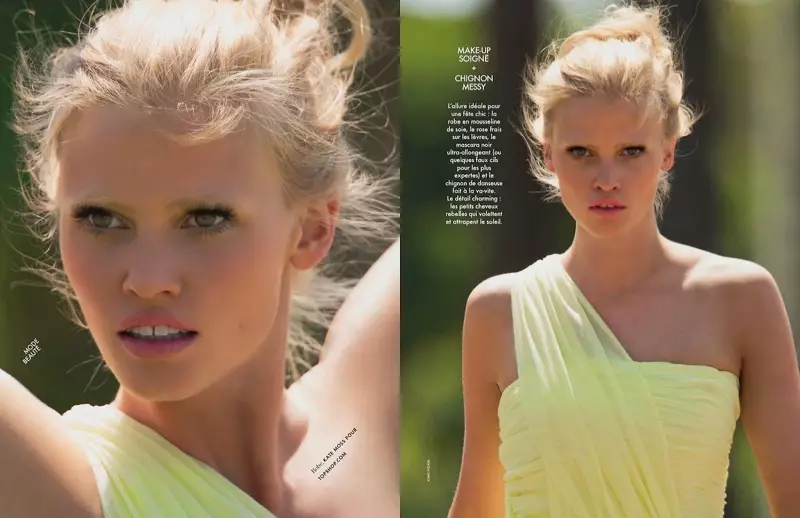 Lara Stone o le 'Sexy & Soft' mo Hans Feurer Cover Shoot mo Elle Farani