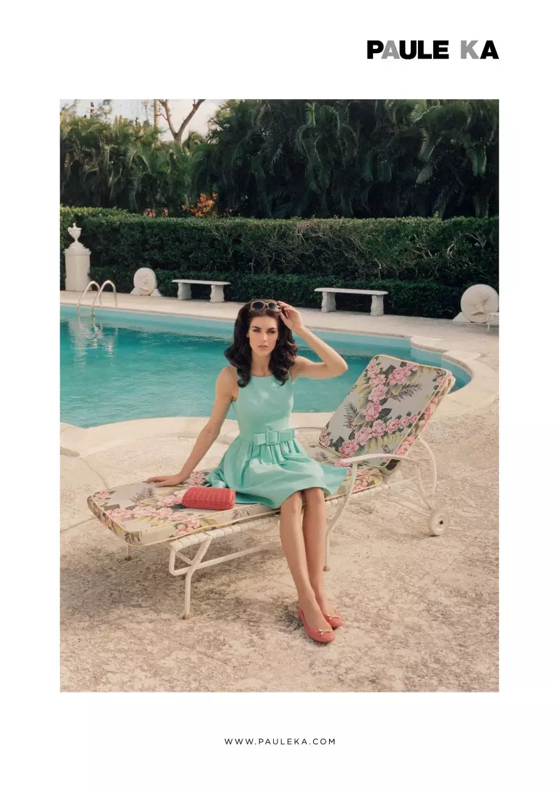 Hilary Rhoda is Retro Glam vir Paule Ka Lente 2013-veldtog deur Venetia Scott