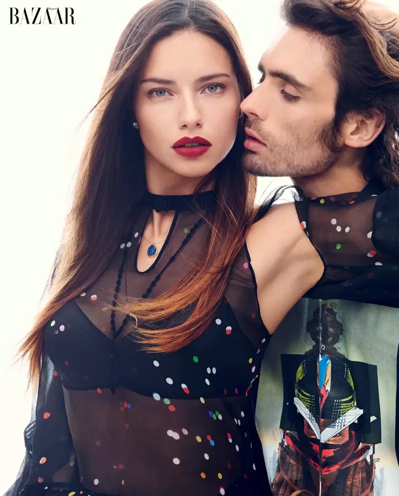 Adriana Lima, Miranda Kerr Word romanties vir Harper's Bazaar Spread