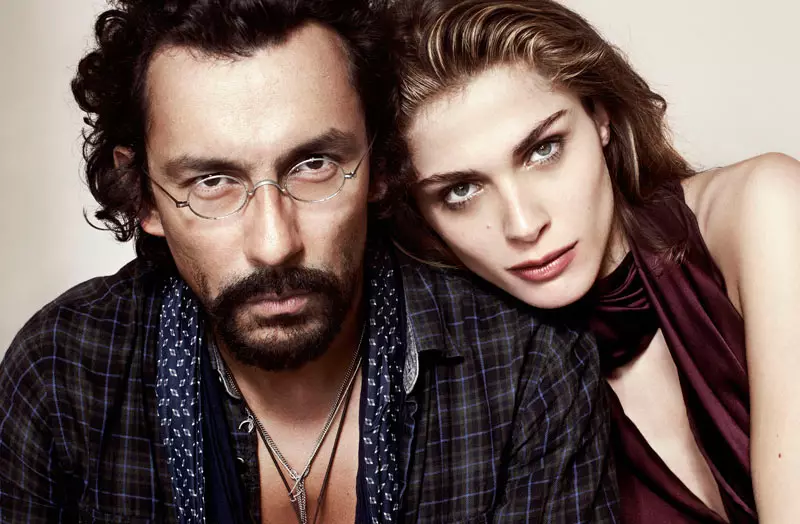 Elisa Sednaoui na Sergi Pons katika Haider Ackermann kwa Marie Claire Uhispania Desemba 2011