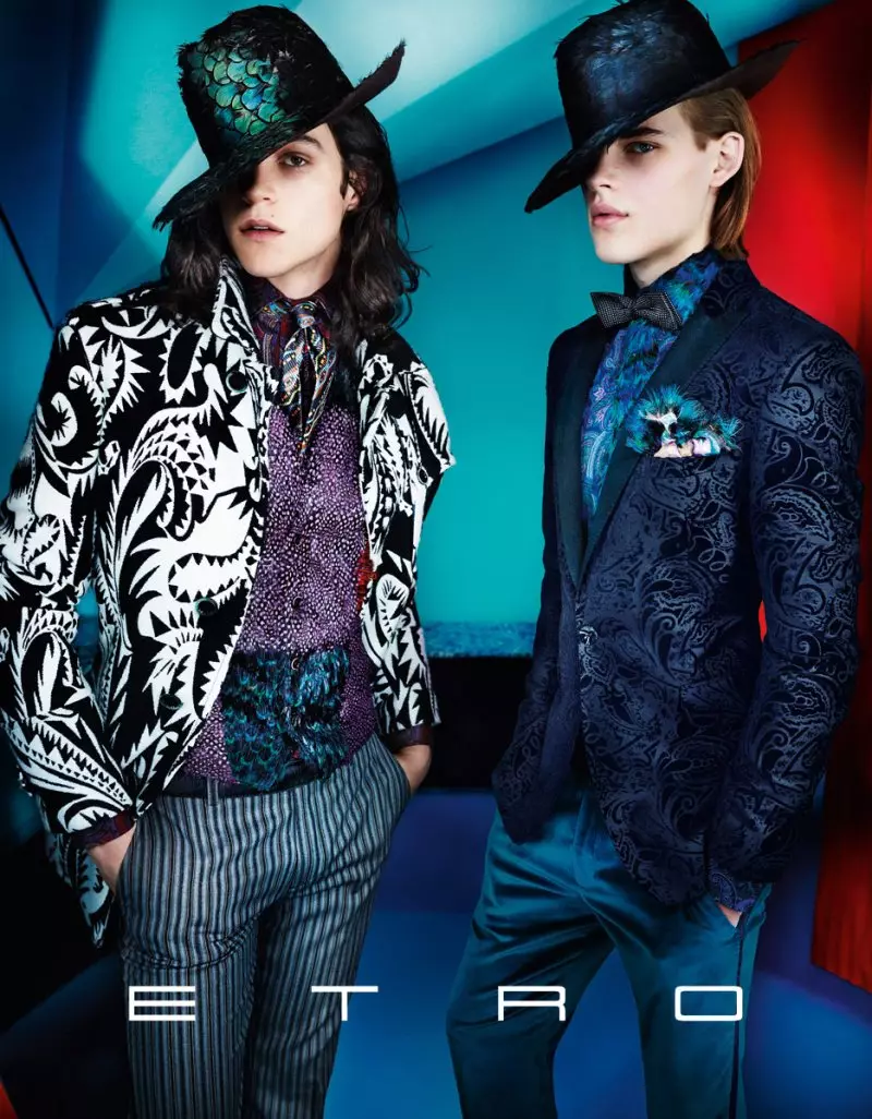 Iselin Steiro, Magda Laguede & Laura Love Star in Etro's Fall 2012 Campaign by Mario Testino