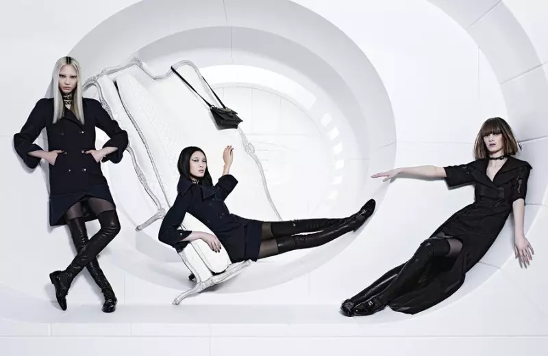 Karl Lagerfeld dispara la campaña Otoño 2013 de Chanel protagonizada por Soo Joo, Chiharu Okunugi + Ashleigh Good