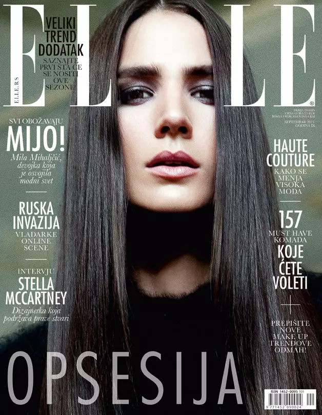 Milos Nadazdin Shoots Mijo Mihaljcic kanggo Elle Serbia's September Cover Story