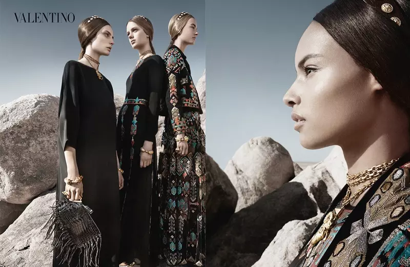 Valentino 2014 yil bahor-yoz kampaniyasi Kreyg Makdin tomonidan