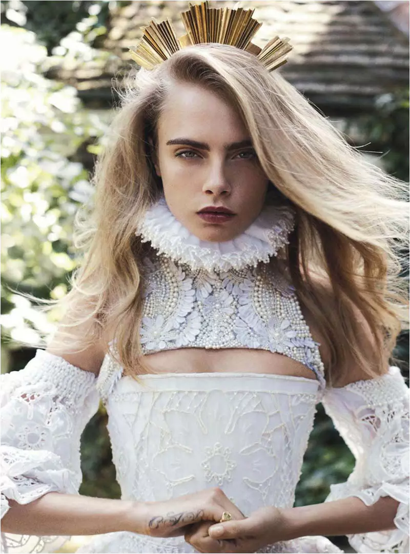 Cara Delevingne Channels Royalty in Vogue Australia Shoot by Benny Horne