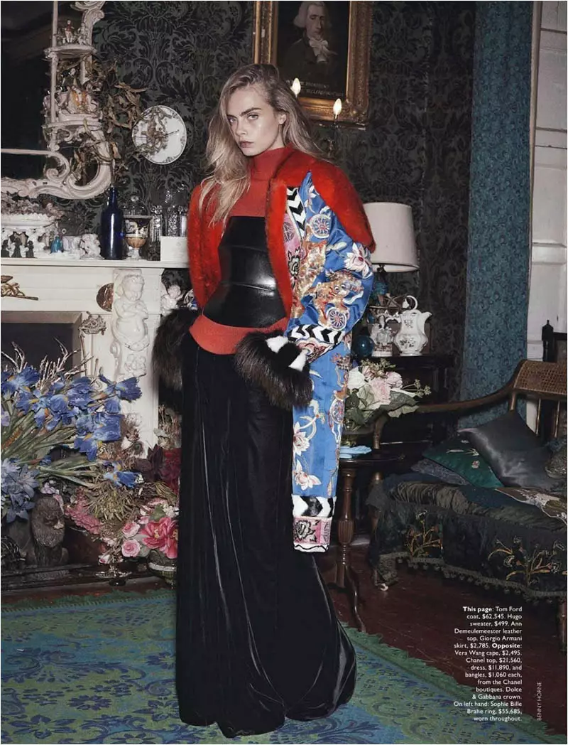 Cara Delevingne Kanallar Royalti, Vogue Avstraliyada Benny Horne tərəfindən çəkilir