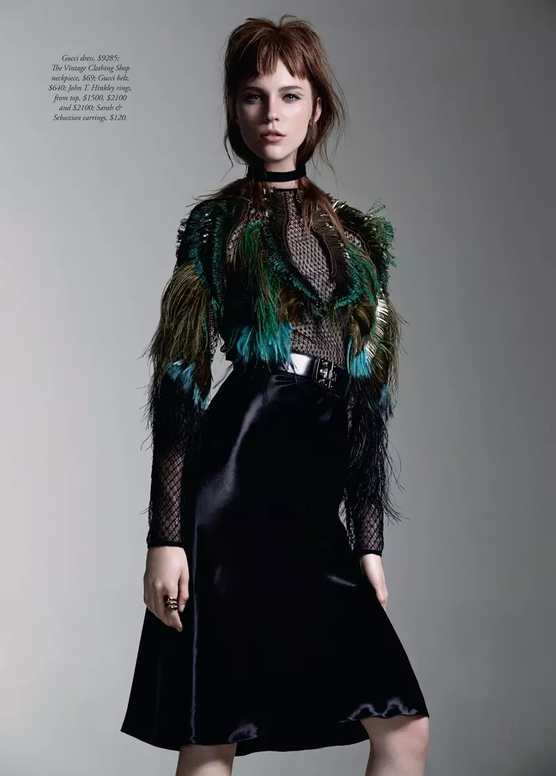 Nicole Pollard modelira šik stil za Harper's Bazaar Australia Shoot