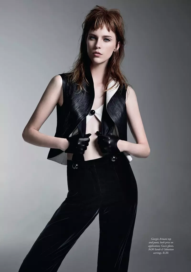 Nicole Pollard, Harper's Bazaar Australia 촬영을 위한 시크한 스타일 모델