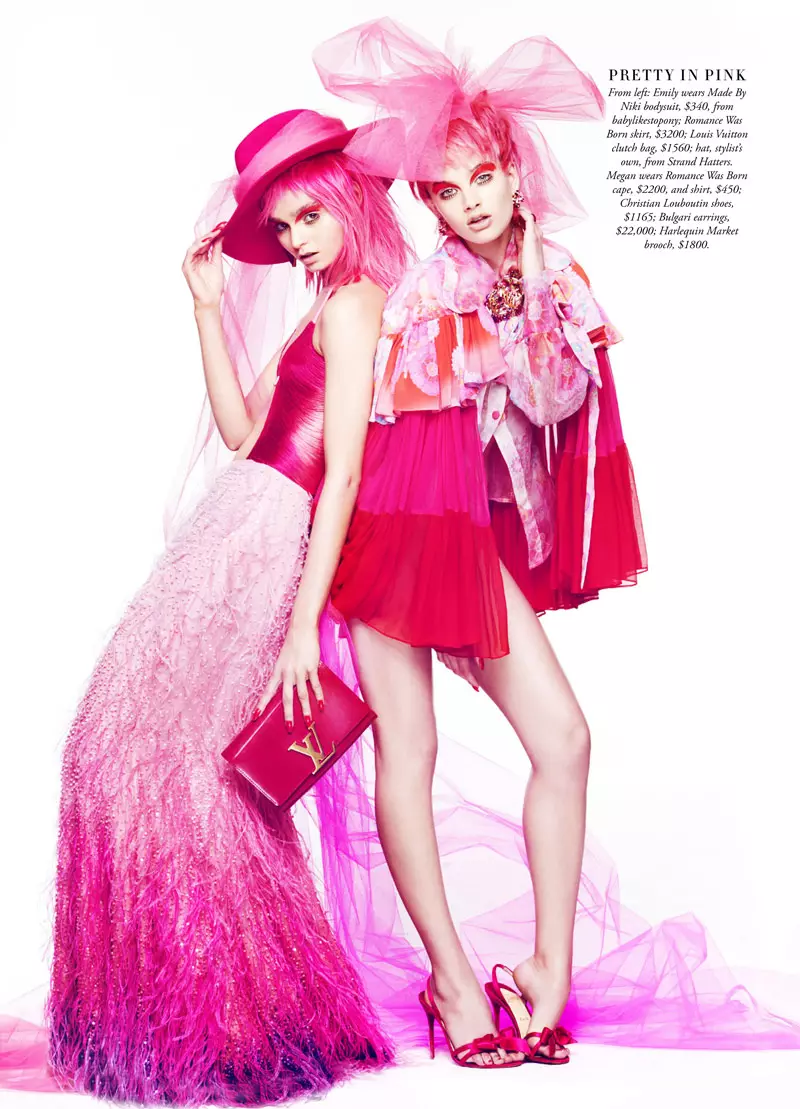 Simon Lekias ថតម៉ូដ Rainbow សម្រាប់ Harper's Bazaar Australia