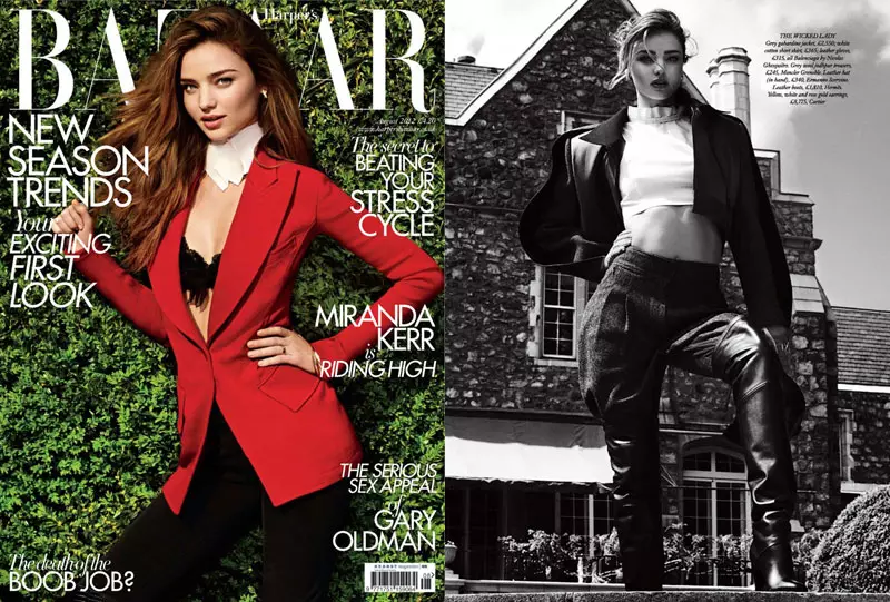 Miranda Kerr får ridsport för augustiutgåvan av Harper's Bazaar UK